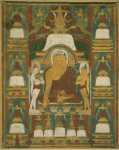 Buddha in Vajrasana and the Five Great Caityas - Hermitage